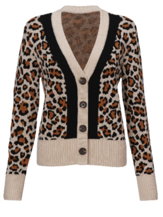 CAbi Sweaters - CAbi Style 4289 Nine Lives Leopard Cardigan Sweater